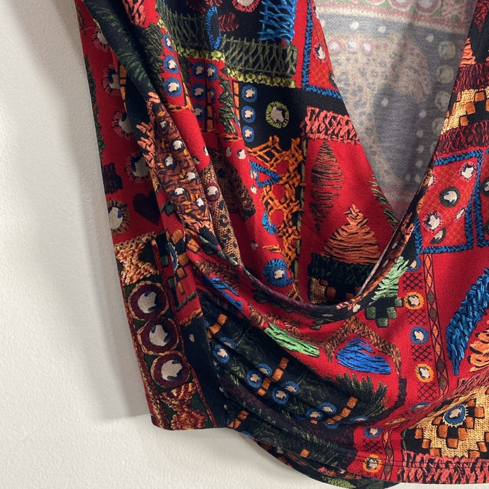 Farm Rio Multicolor Patchwork Blouse - Picture 6 of 10